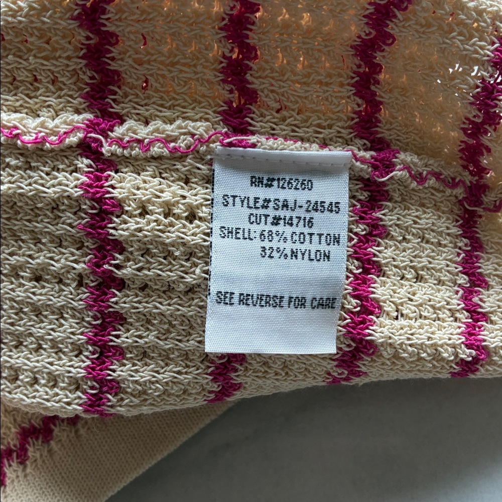 Open Knit Sweater with Pearl Buttons - Picture 5 of 5